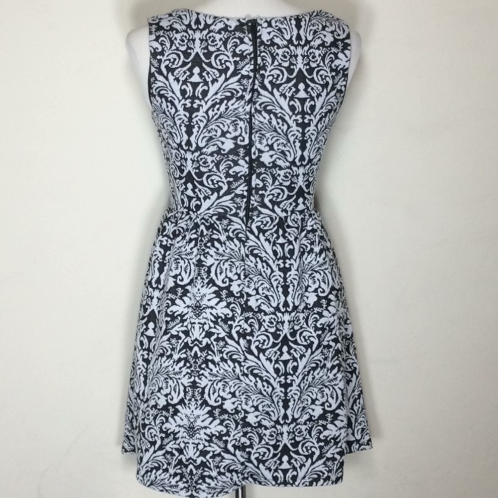 Black & White Aline Mini Dress - Picture 3 of 3